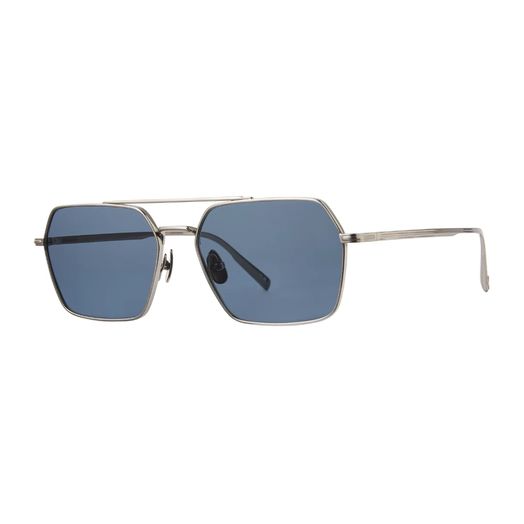 Garrett Leight Alta Brushed Brilliant Silver