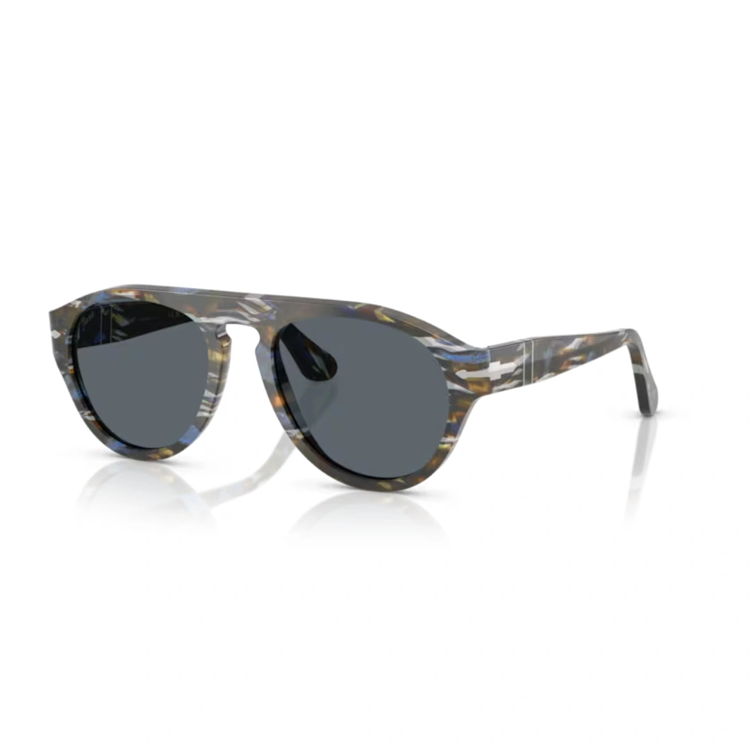 Persol 3370-S Mat Grijs / Nautisch Blauw