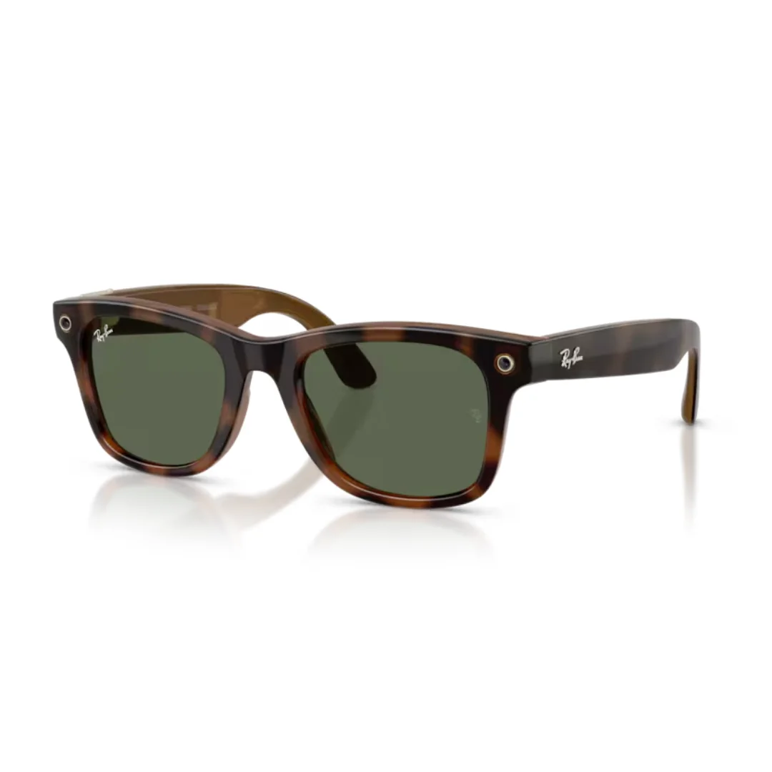Ray-Ban Meta Gen 3 Wayfarer 4011 met Grijs Groene Zonneglazen (Maat 53)