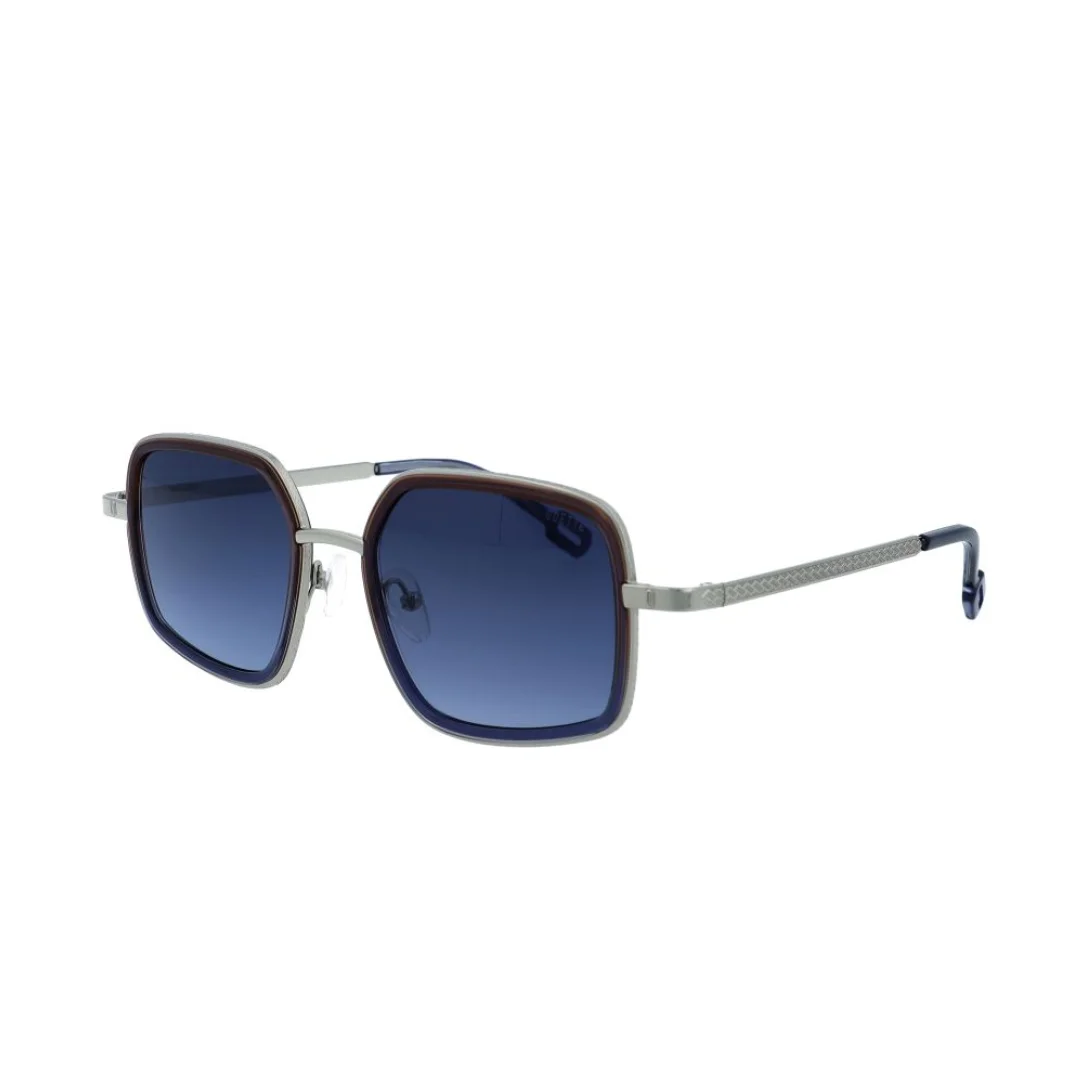 Odette Lunettes Roswell Silver / Shiny Brown & Blue